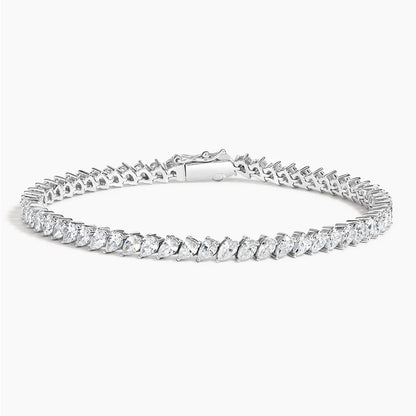 Angled Pear Lab Diamond Tennis Bracelet (6 ct. tw.)