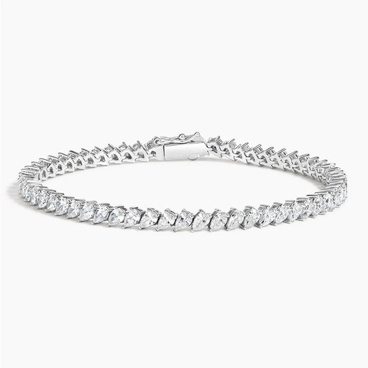 Angled Pear Lab Diamond Tennis Bracelet (6 ct. tw.)