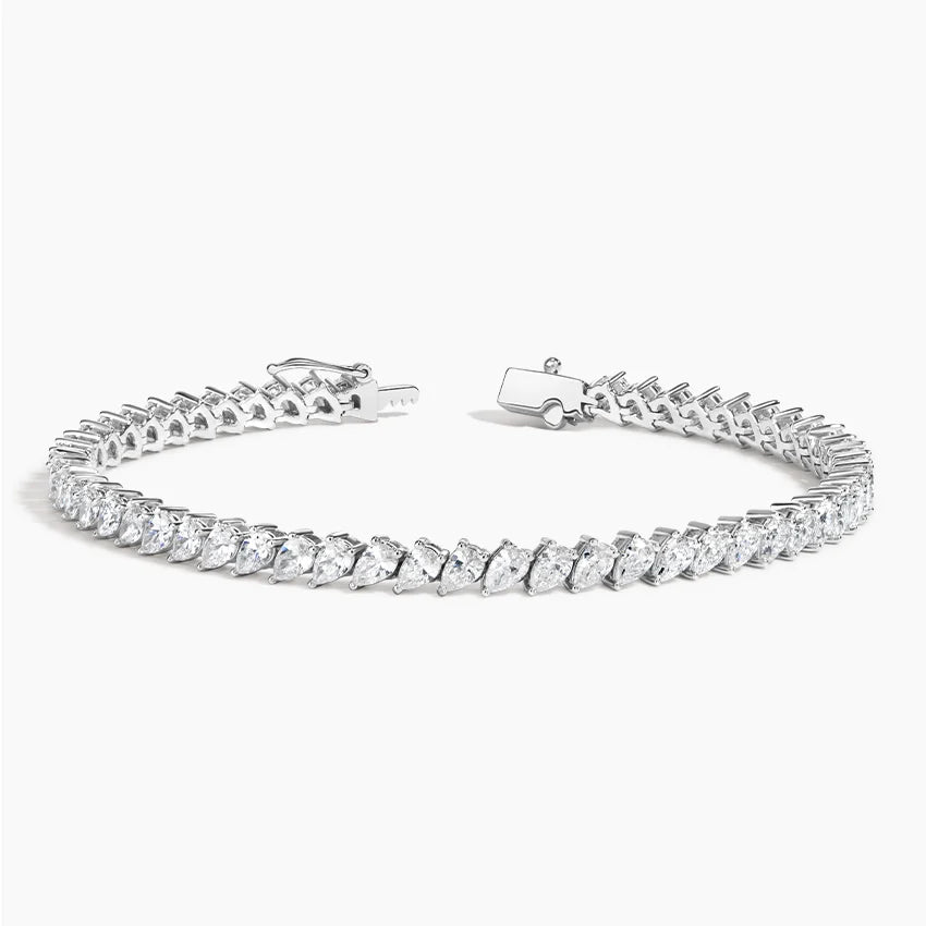 Angled Pear Lab Diamond Tennis Bracelet (6 ct. tw.)