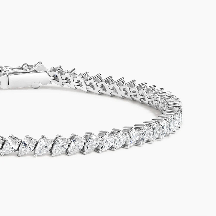 Angled Pear Lab Diamond Tennis Bracelet (6 ct. tw.)