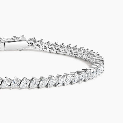 Angled Pear Lab Diamond Tennis Bracelet (6 ct. tw.)