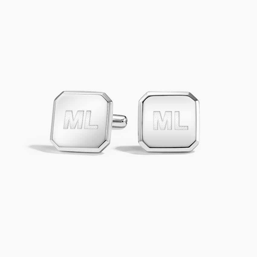 Homme Engravable Cufflinks in Silver