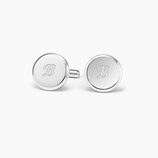 Homme Engravable Round Cufflinks