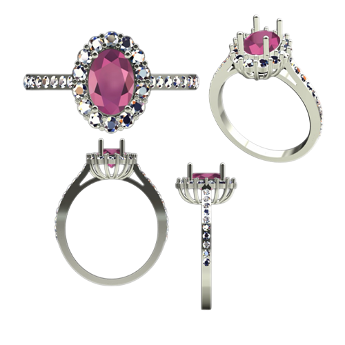 Pink Spinel Ring